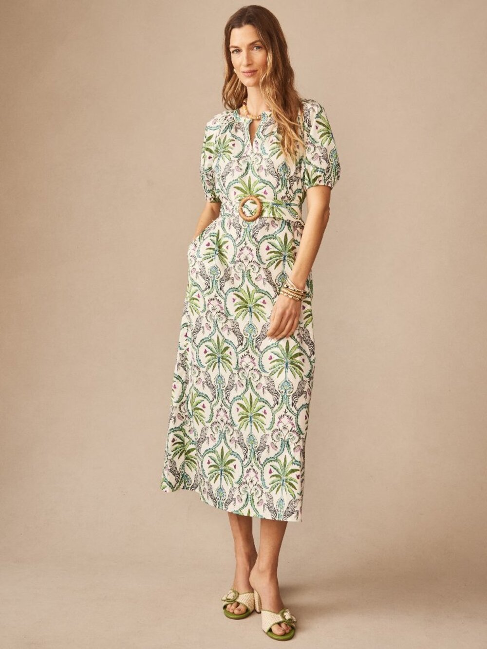J McLaughlin Marley Dress in Zebra Isle NEW